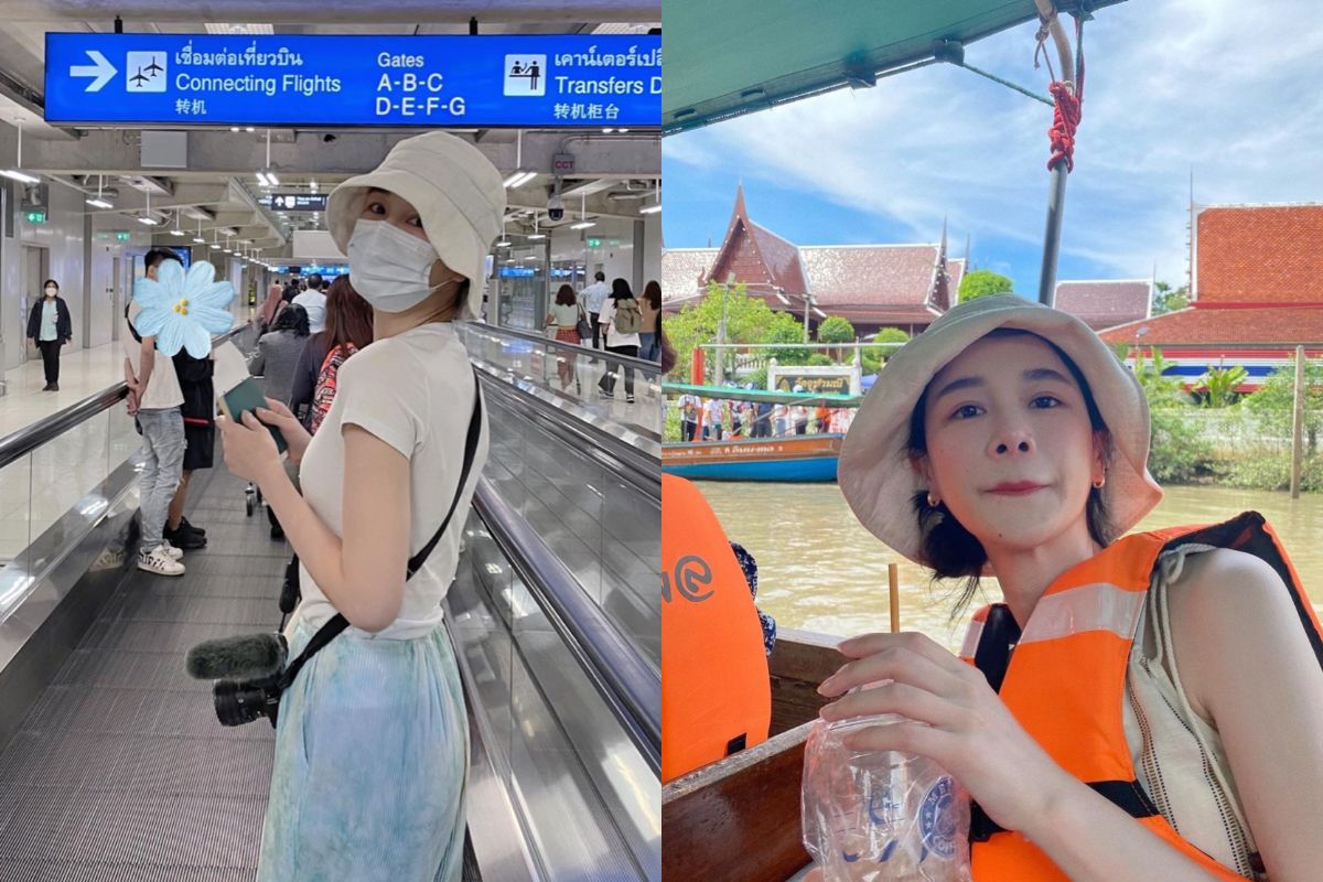 ▲千千31日返台時提到泰國飯店的一些相關規定，因此反問網友「大家還有遇過什麼有趣的禁止事項？」。（圖／翻攝自千千instagram）