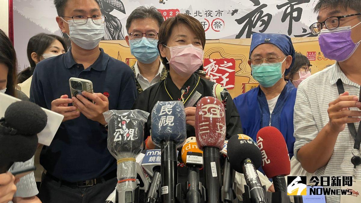 ▲台北市副市長黃珊珊2日出席台北夜市打牙祭活動記者會，並於會後接受媒體訪問。（圖／記者丁上程攝，2022.08.02）