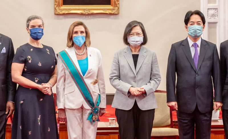 <p>▲裴洛西晉見總統蔡英文,中國公開表達強烈不滿。(圖/總統府提供)</p>