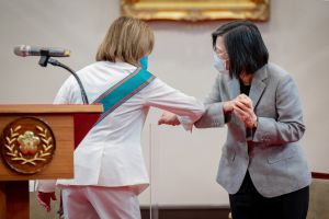 蔡英文與裴洛西 ▲蔡英文與裴洛西(圖/總統府提供)