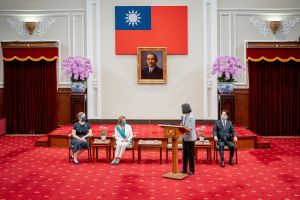 蔡英文與裴洛西 ▲蔡英文與裴洛西(圖/總統府提供)