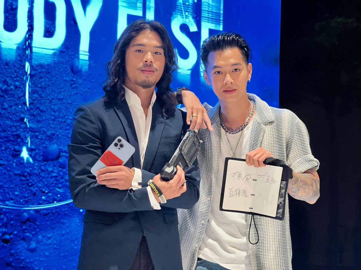 ▲高爾宣第三首單曲《Somebody Else》一樣找來哥哥高爾賢擔任導演，並挑戰使用 iPhone 13 Pro Max 進行水下拍攝。（圖/記者周淑萍攝）