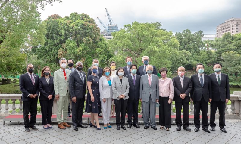 ▲蔡英文曾於台北賓館設宴款待美國時任眾議長裴洛西。（圖／翻攝自蔡英文臉書）