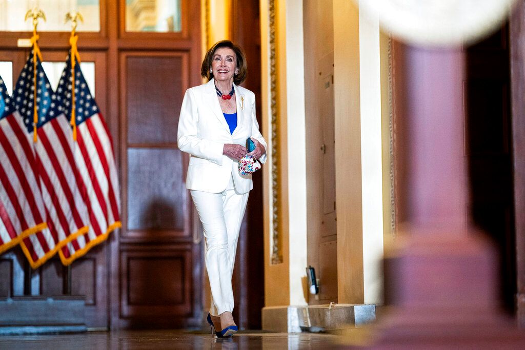 ▲美國聯邦眾議院議長裴洛西（Nancy Pelosi）已飛抵南韓，預計與南韓國會議長金振杓會面。資料照。（圖／美聯社／達志影像）