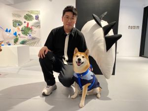 萌寵經濟夯!詹朴跨界設計貓狗服裝 討好17歲愛貓勝過她 ▲緊扣主人愛萌寵的心,詹朴打造一系列親子裝。(圖/記者蕭涵云攝)