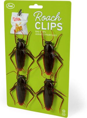▲Fred Roach蟑螂造型夾子一套4入，Amazon賣價9.99美元，約新台幣300元。（圖／取自Amazon）