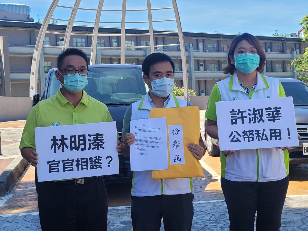 ▲陳紀衡指控許淑華碩士論文有公器私用之嫌，縣長林明溱疑官官相護不願積極處理。（圖／蔡培慧提供，2022.08.05）
