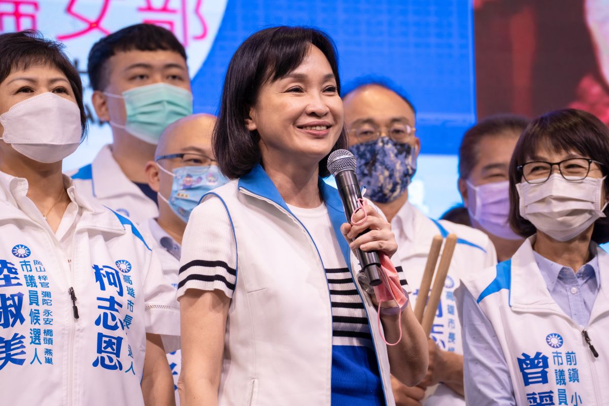 ▲柯志恩今（5）天的造勢活動就是起手式，要讓高雄人更認識、認同柯志恩。（圖／柯志恩團隊提供）