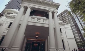 「陳振傳大廈」,是周玉琴外公的名字。(圖/翻攝自推特) ▲「陳振傳大廈」,是周玉琴外公的名字。(圖/翻攝自推特)