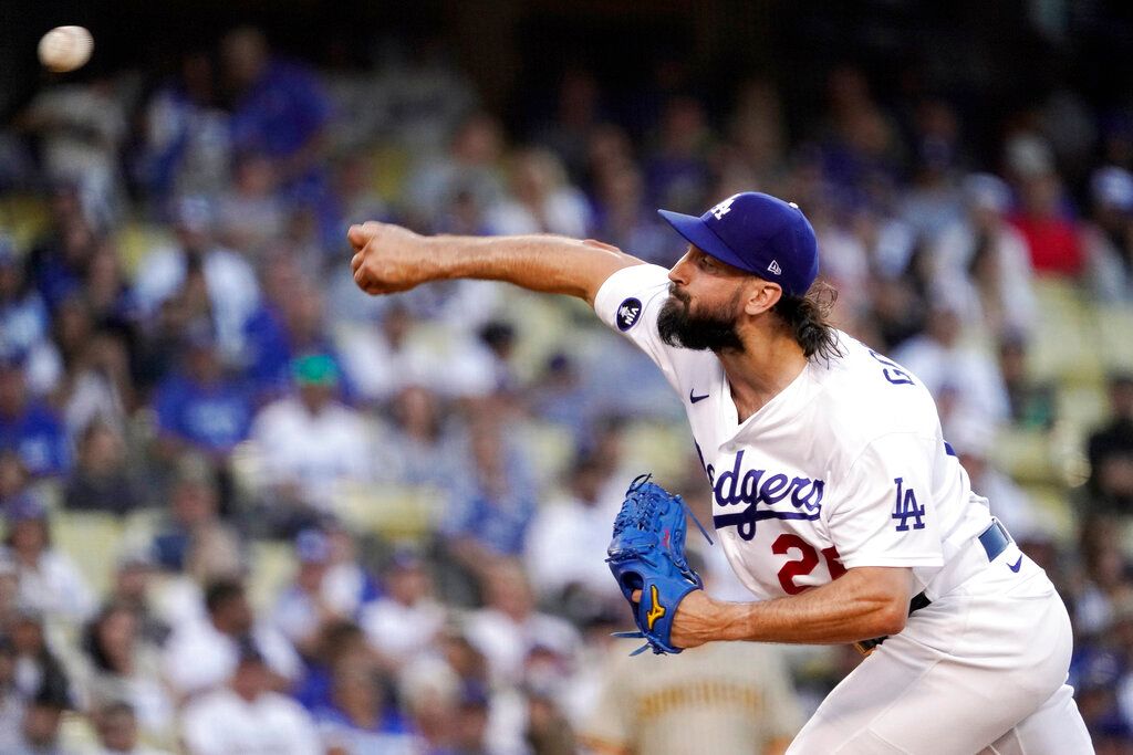 ▲道奇陣中國聯勝投王Tony Gonsolin（圖／美聯社／達志影像）