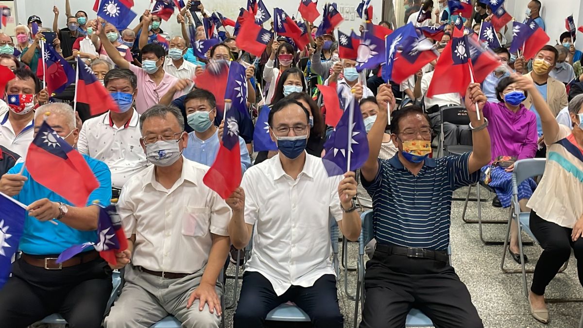 ▲國民黨主席朱立倫7日前往澎湖參與澎湖縣黨部五合一選舉提名同志介紹會。（圖／國民黨提供）
