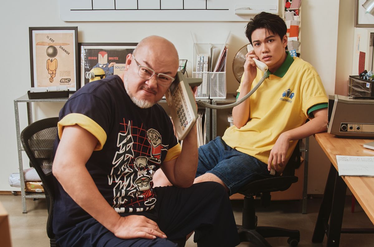 ▲趙小僑喜迎愛女，奶爸劉亮佐父親節先合體劉子銓，入鏡示範父子裝搭配，被帥兒爆料二度當爸竟然抱著「典典」喊錯名「銓銓」！坦言「彷彿在54歲時，人生重新開始了」。（圖／GAP提供）