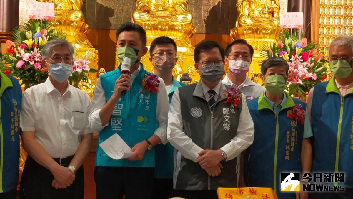 ▲好感度超越對手，林智堅說「路遙知馬力」，相對於對手這段時間不斷抹黑，證明桃園民眾還是期待選舉要用正面的選戰方式。（圖／記者李春台攝，2022.08.08）