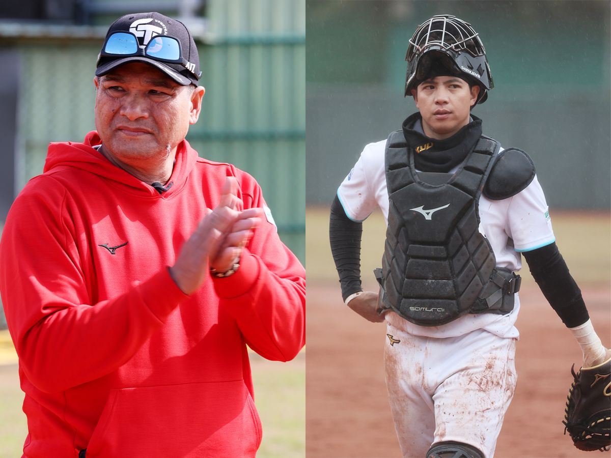 ▲「鐵漢父子」黃忠義（左）、黃紹熙首次同台實境秀《超級王牌棒球隊》。（圖：巨宸、民視提供）