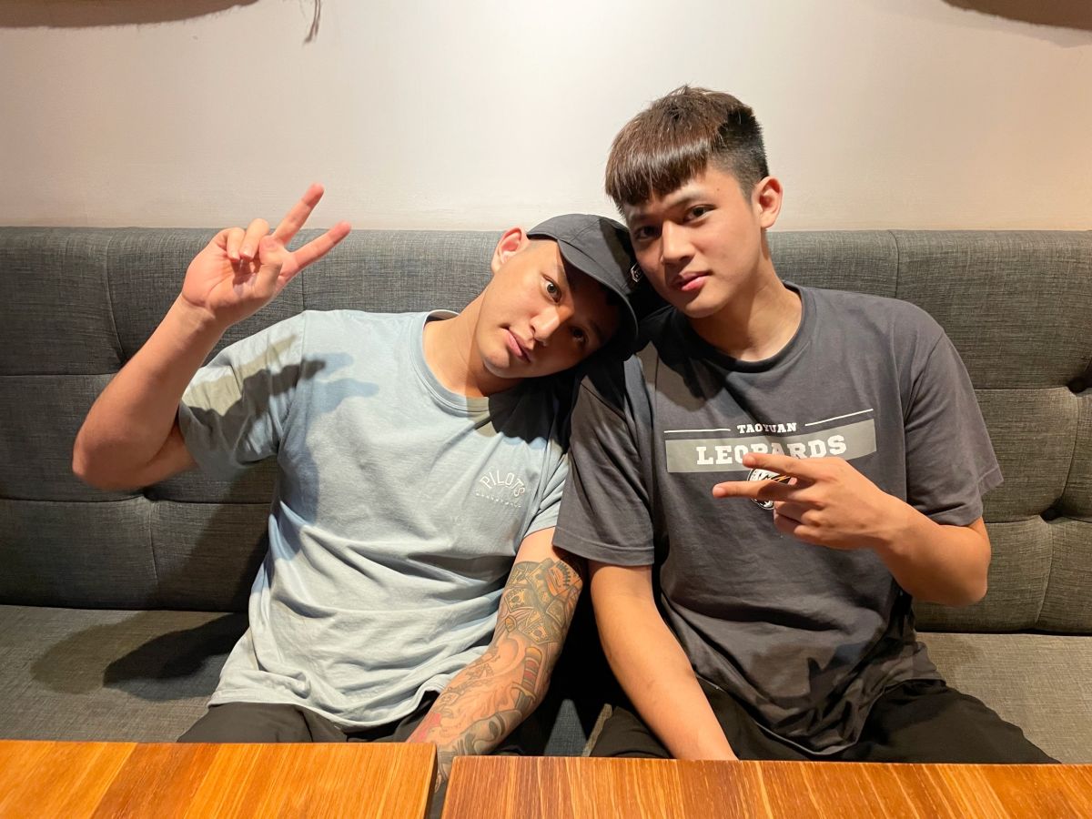 ▲兄弟盧捷閔、盧峻翔(左)感情深厚。記者廖聿偉攝