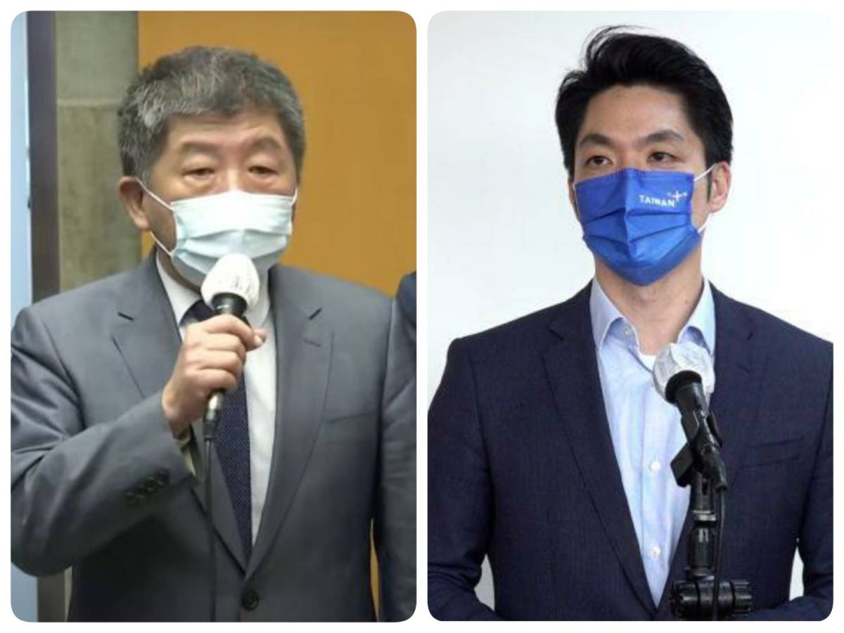 ▲ 蔣萬安（右）與陳時中（左）將出席跨世代論壇，但同場不同台。合成照片