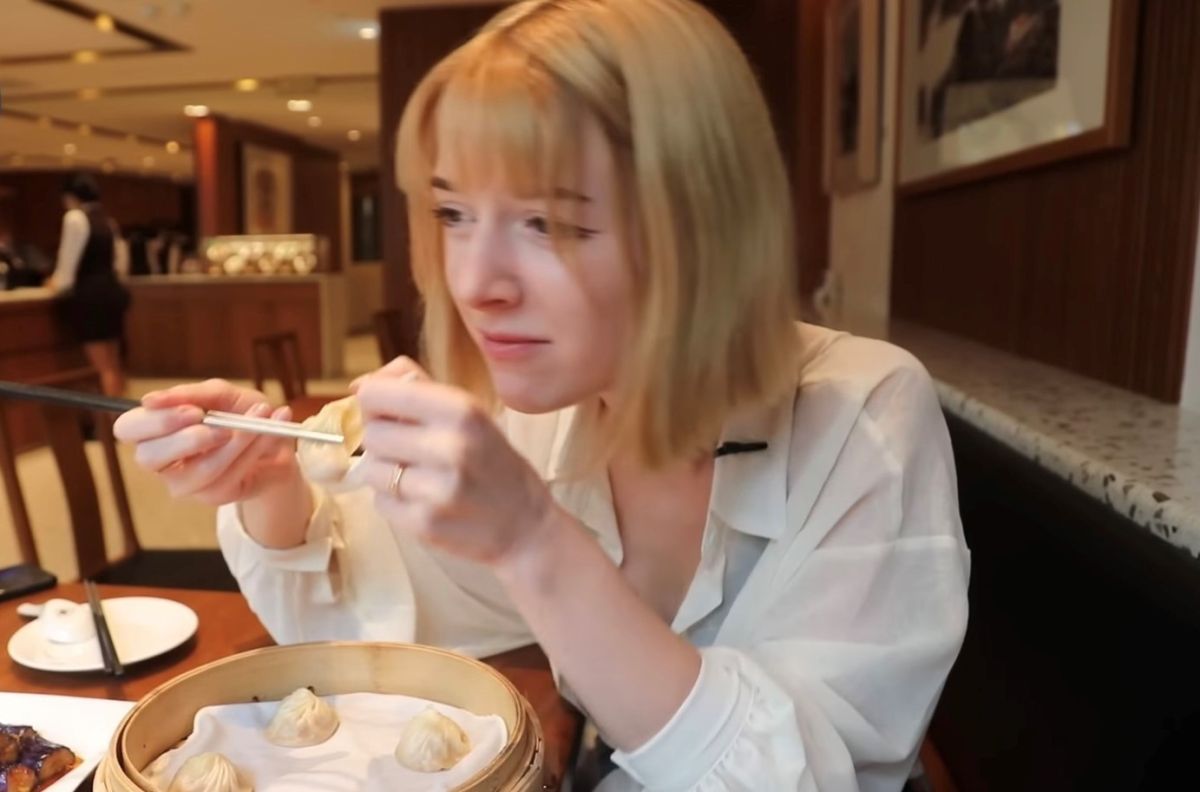 ▲Tanya因為價格，而遲遲沒有嘗試鼎泰豐。（圖／翻攝「Stopkiddinstudio」YT）