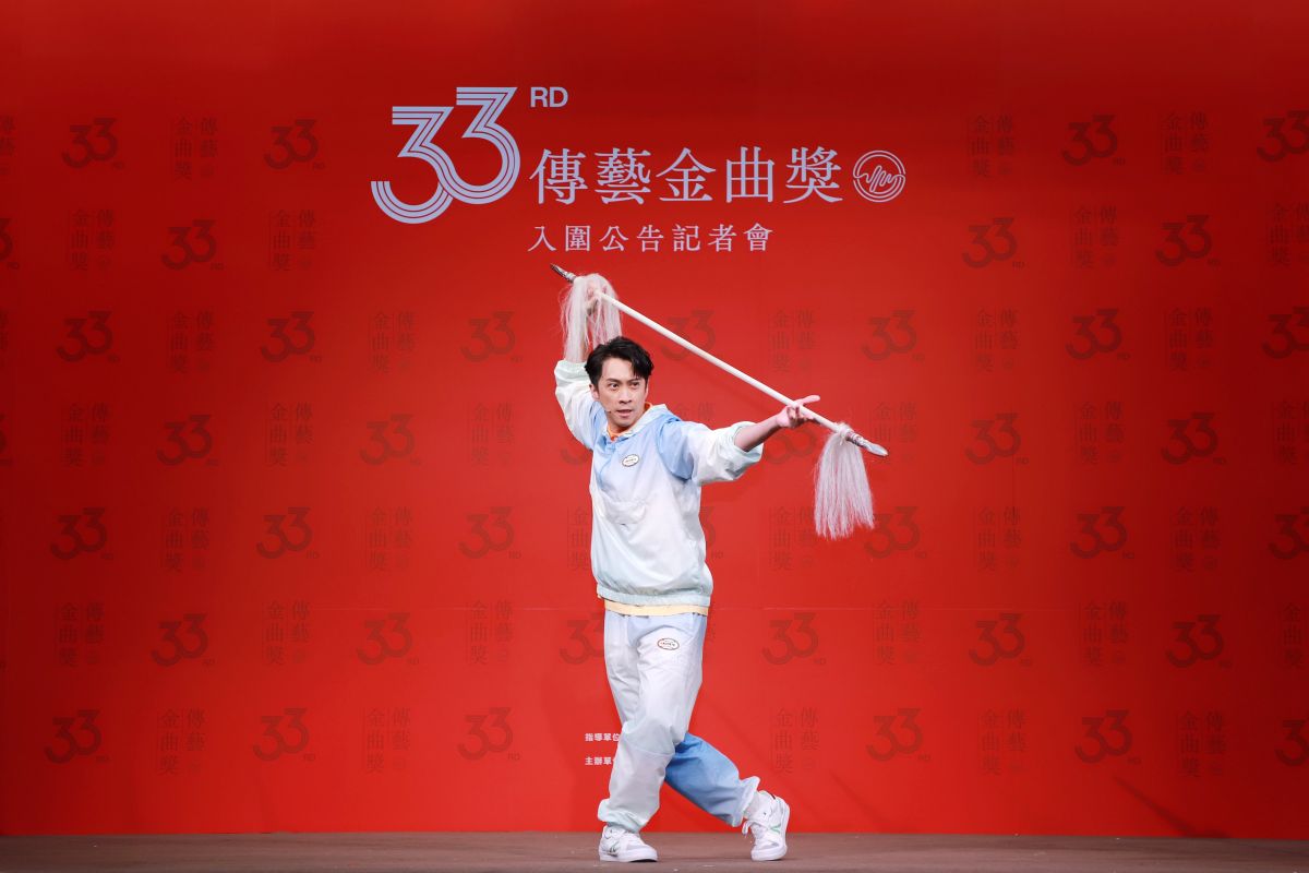 ▲陳漢典以宣傳大使身分，出席第33屆傳藝金曲入圍名單記者會。（圖／文化部提供）