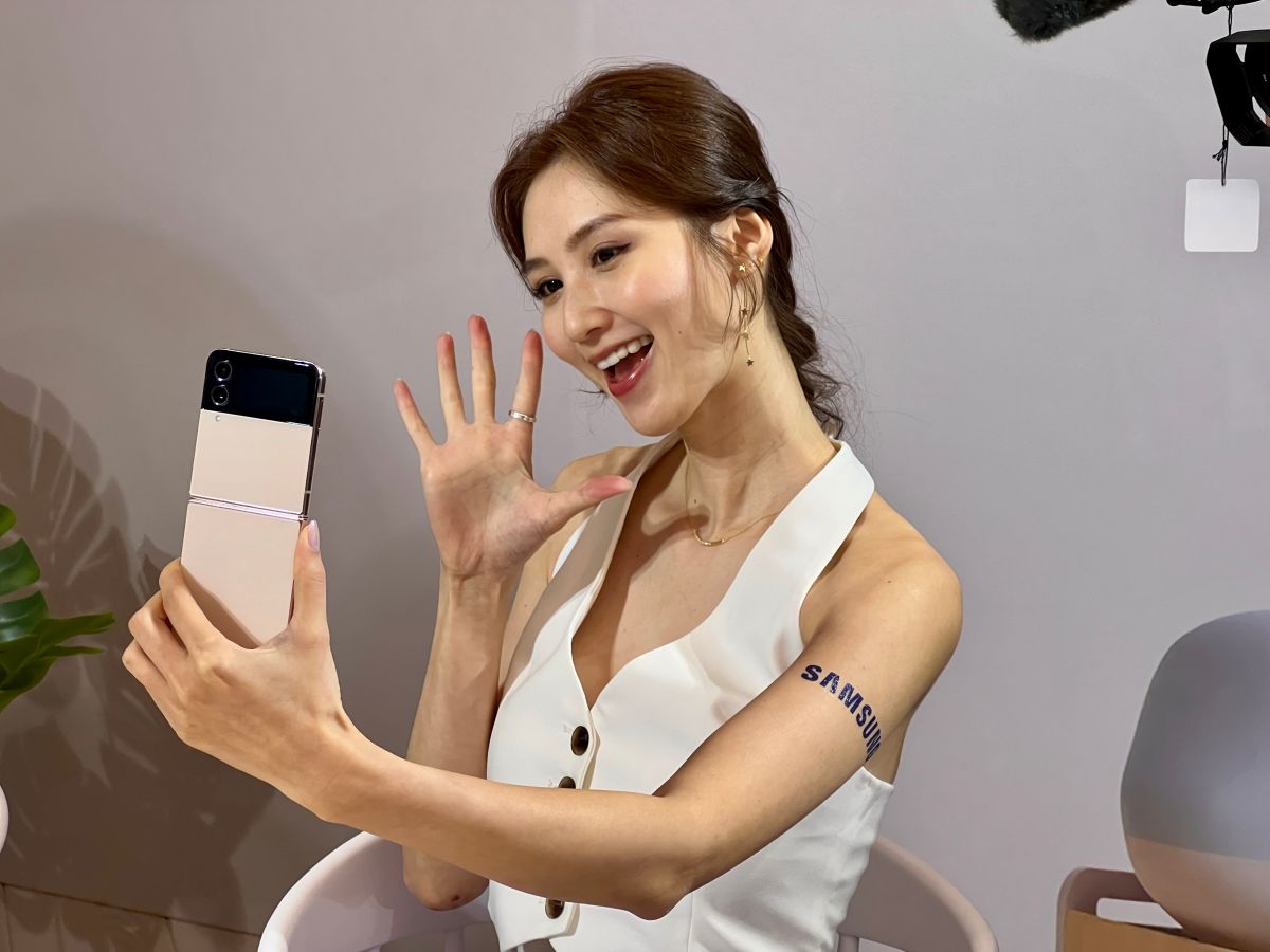 ▲三星最新摺疊旗艦機Galaxy Z Fold4、Galaxy Z Flip4並沒有引發太多討論。（圖／記者董妍廷攝）