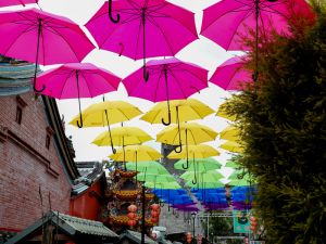 ▲大士爺祭周邊形成獨特的「雨傘節」文化（圖／嘉義縣政府提供）