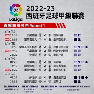 ▲西班牙足球甲級聯賽。(ELEVENSports提供) ▲西班牙足球甲級聯賽。(ELEVENSports提供)