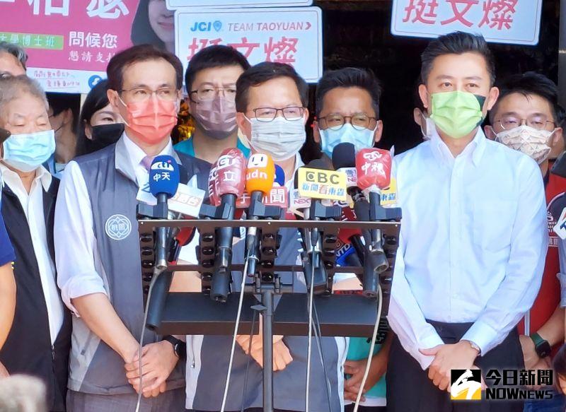 ▲民進黨原推派林智堅征戰桃園市長大選,今年7月卻因深陷論文抄襲風波退選,改由鄭運鵬參選(資料照片/記者李春台攝)