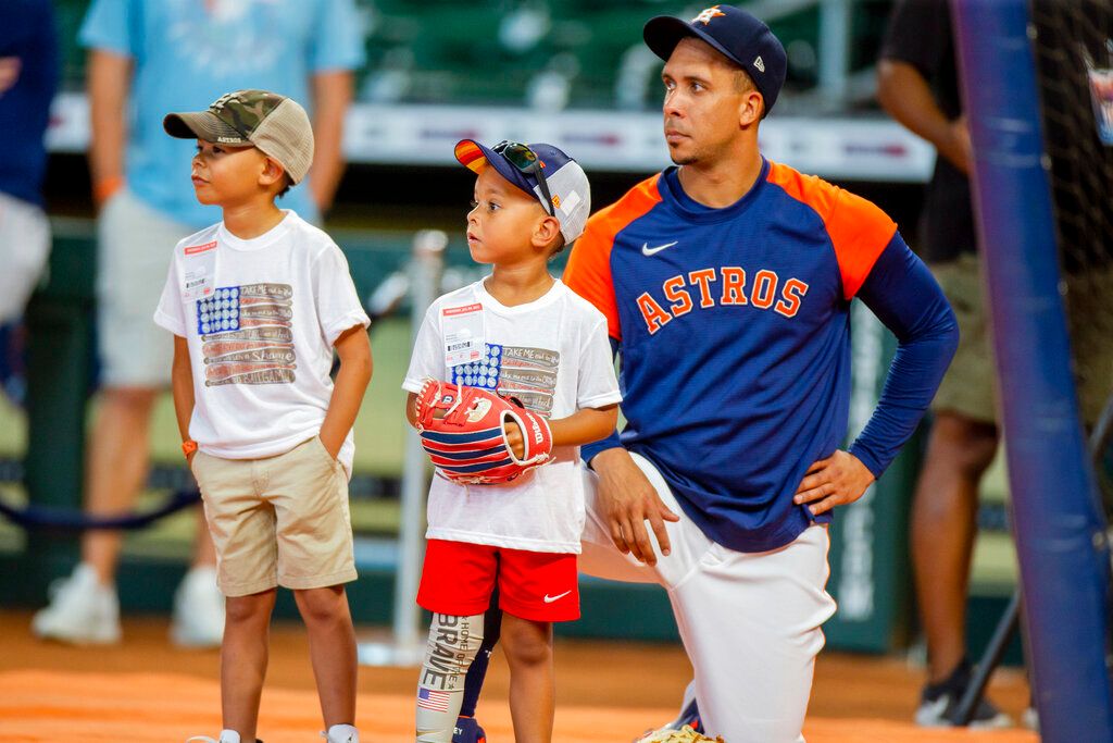 ▲休士頓太空人簽回明星外野手Michael Brantley（圖／美聯社／達志影像）