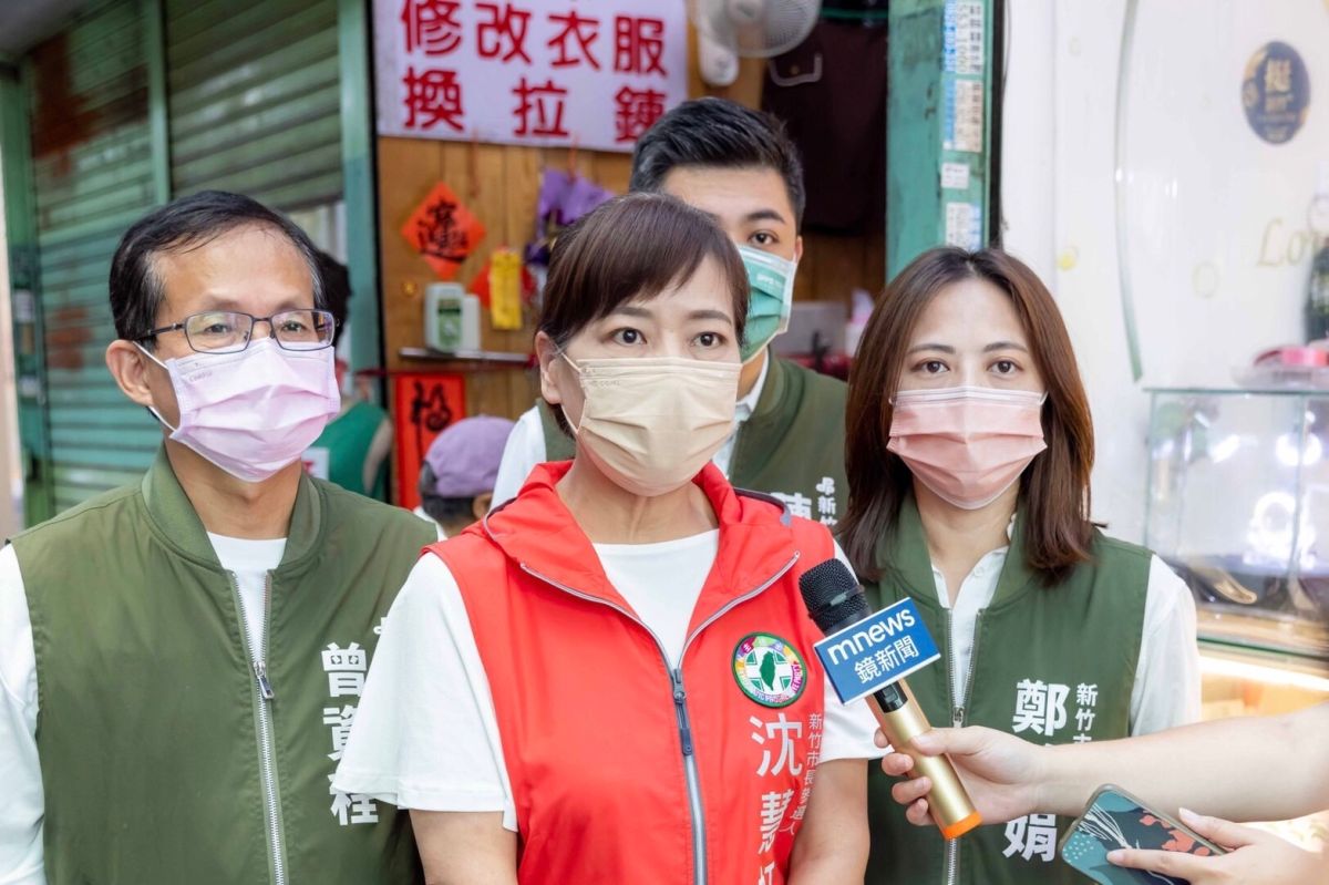 ▲新竹市長藍綠白候選人已就定位1個月。圖為新竹市長參選人沈慧虹。（圖／沈慧虹辦公室提供）