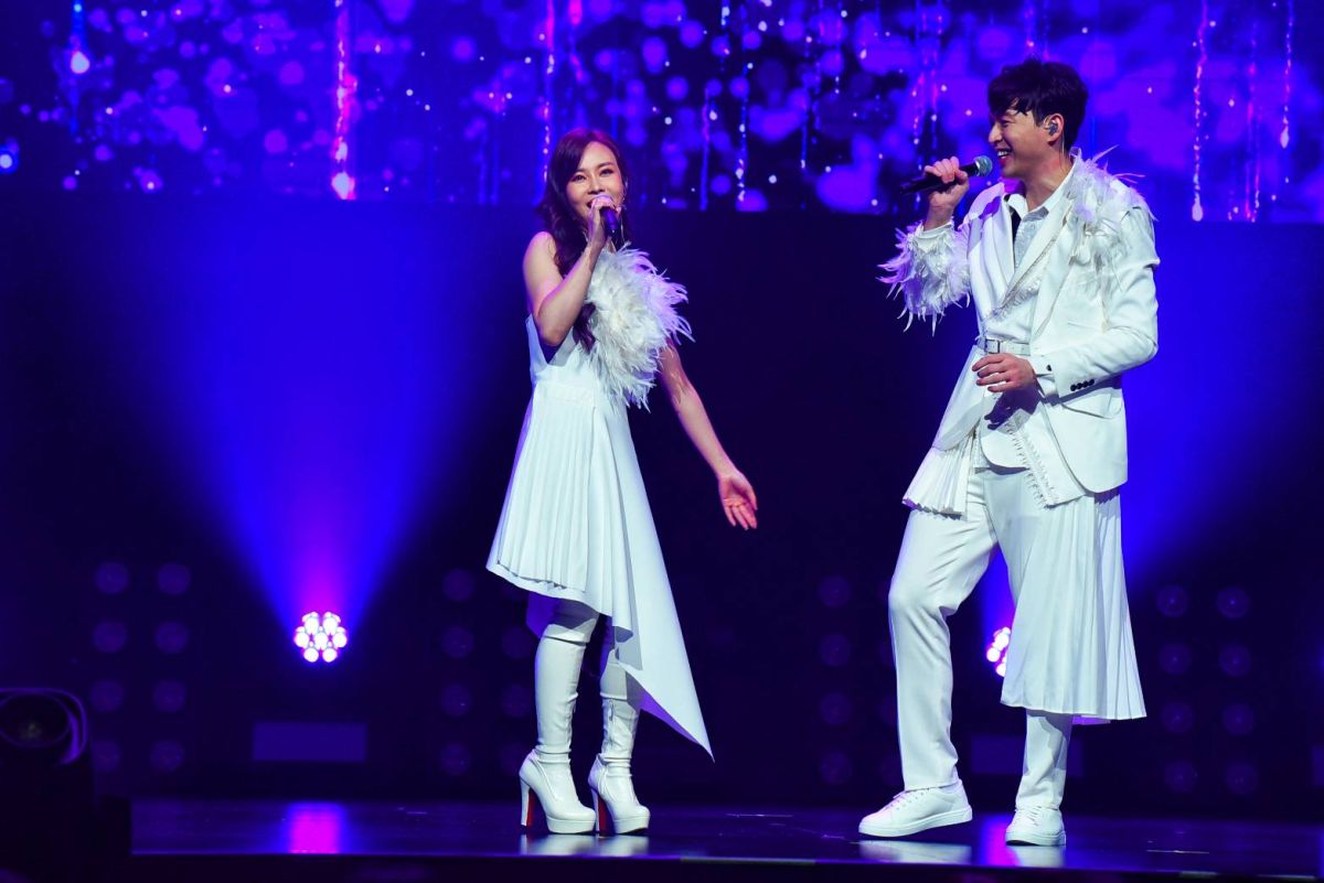 ▲李子森（右）舉辦演唱會，合體螢幕CP杜忻恬。（圖／勝駿娛樂提供）