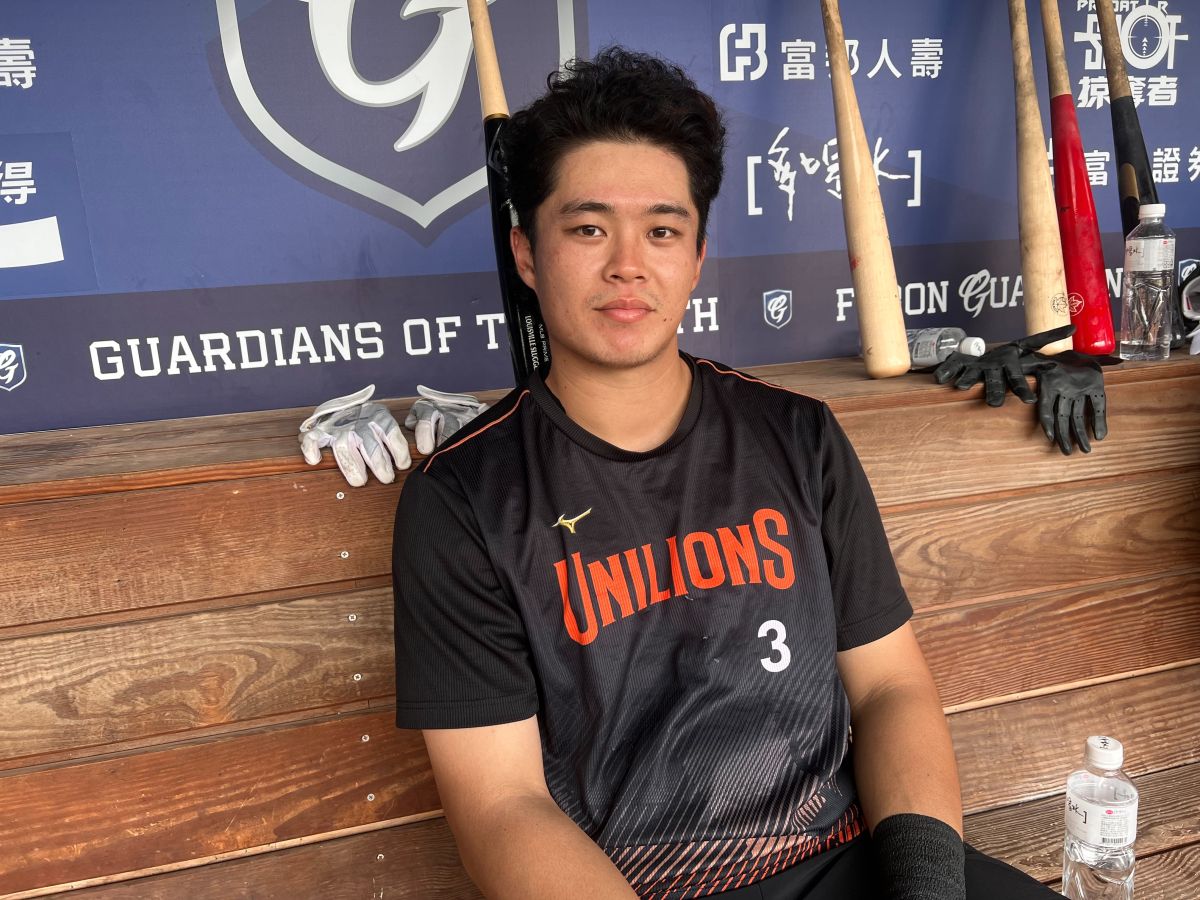 ▲統一獅外野手施冠宇(圖/記者簡名杉攝)