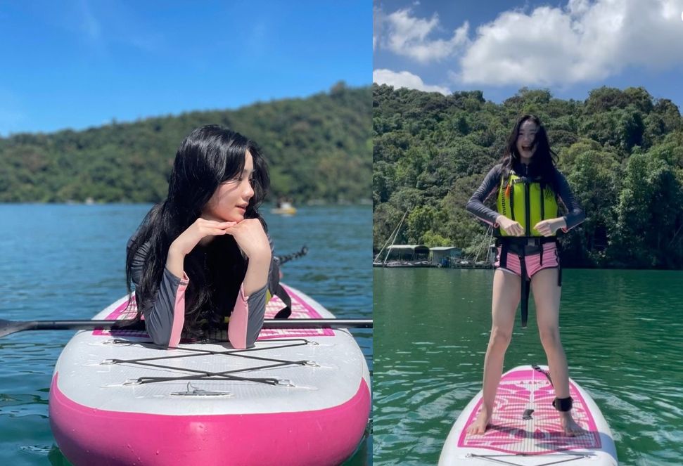 ▲Lily年僅14歲就長到165公分，擁有一雙大長腿。（圖／翻攝Lily IG）