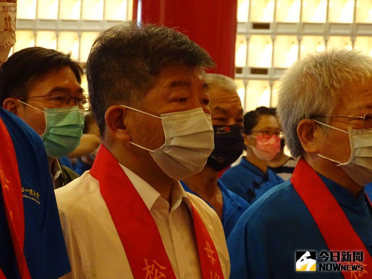 ▲民進黨台北市長參選人陳時中出席松山慈惠堂瑤池金母聖誕活動。（圖／記者呂炯昌攝，2022.08.15）