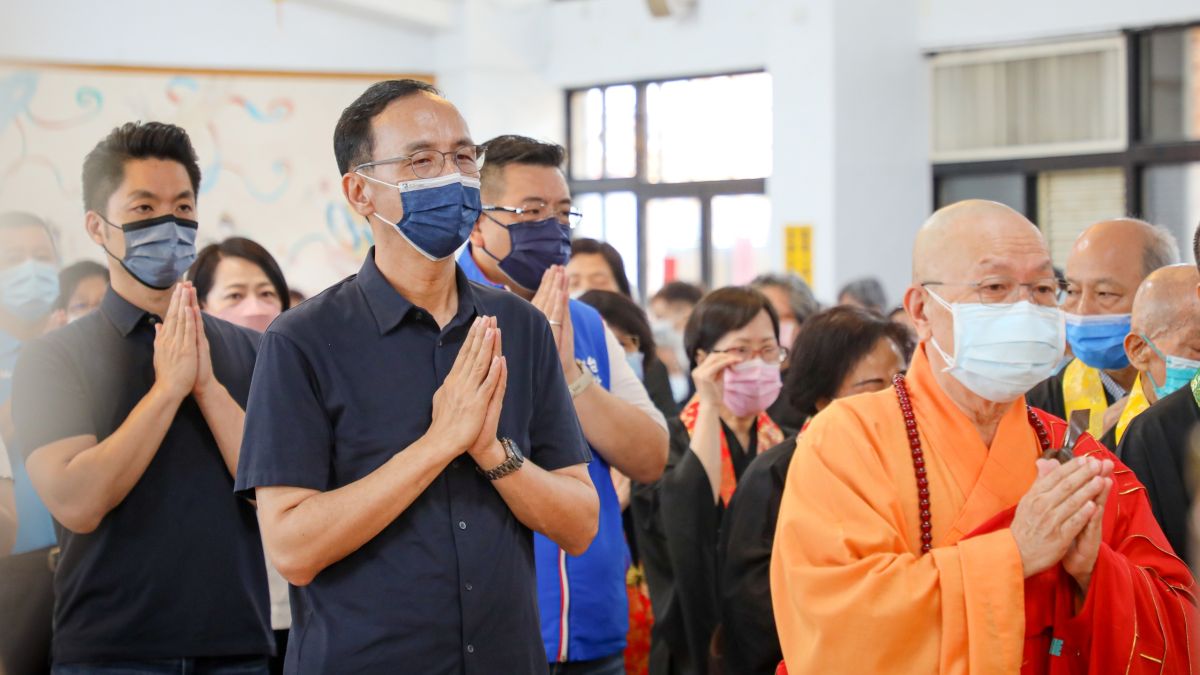 ▲國民黨主席朱立倫15日表示，副主席夏立言訪中是因為「愛台灣」。（圖／國民黨提供）