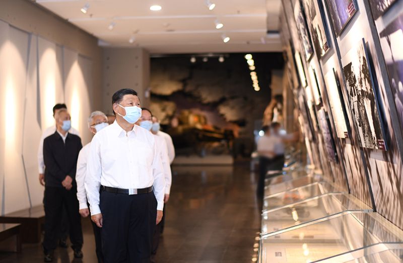 ▲中國國家主席習近平16日前往遼寧省錦州市考察，當中一項行程是前往遼瀋戰役紀念館。（圖／翻攝自人民網）