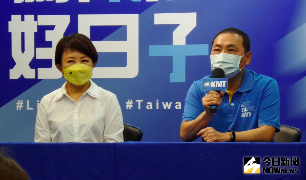 ▲國民黨提名盧秀燕（左）、侯友宜（右）參選連任台中與新北市長。（圖／記者呂炯昌攝，2022.08.17）
