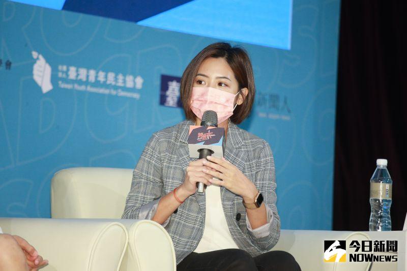 ▲民眾黨的學姐、台北市議員參選人黃瀞瑩表示，青年參政需要熱情、失敗、成就感。（圖／NOWnews攝影中心）
