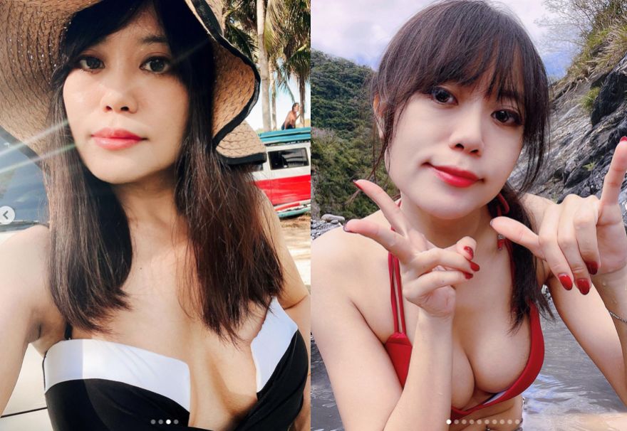 ▲選舉話題熱議，近來又有一組火辣女里長的照片在LINE群組流傳，讓看到的人紛紛驚呼「會噴鼻血」。（圖／翻攝自 IG＠jin1144kimo）