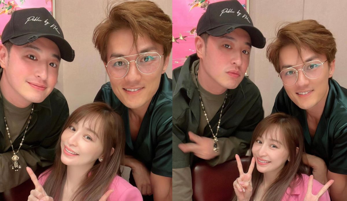 ▲王心凌（中）合體吳克群（右）、潘瑋柏（左），網友淪陷回憶殺。（圖／翻攝自王心凌 IG）