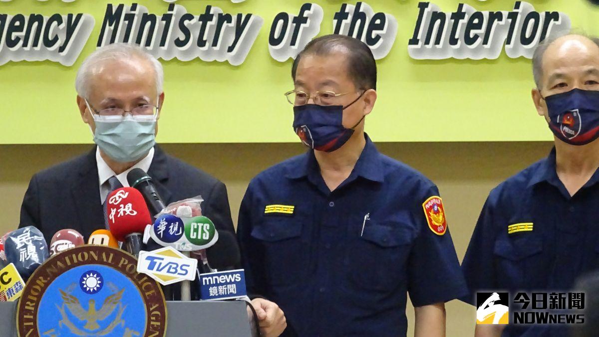 ▲高檢署檢察長張斗輝(左)、警政署長黃明昭（中）、航警局長鄭明忠共同主持「柬埔寨等國人口販運偵辦現況說明」記者會。（圖／記者呂炯昌攝，2022.08.19）