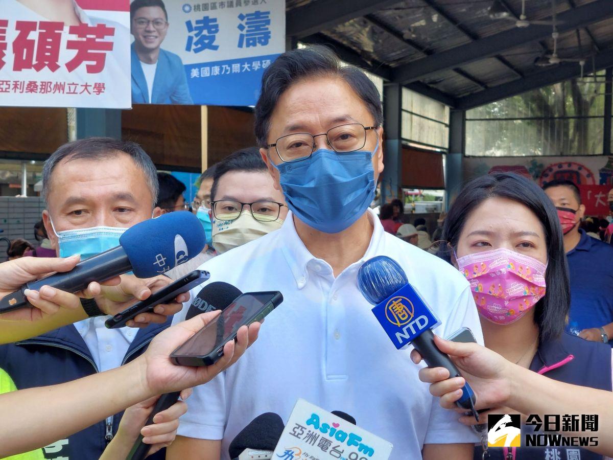 ▲張善政說，創造桃園成為吸引各地傑出年輕人來此工作的大磁鐵，讓台灣的年輕人不用再到海外打工。（圖／記者李春台攝，2022.08.19）