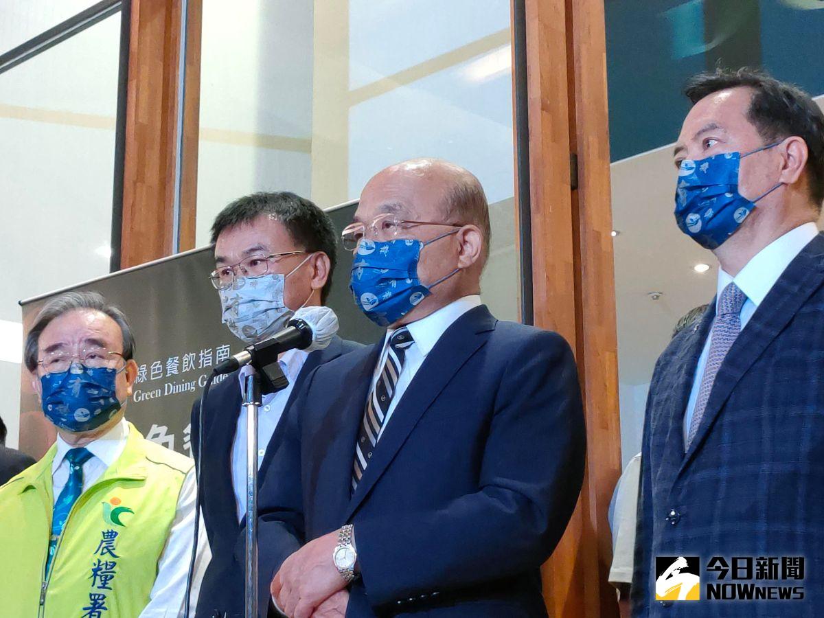 ▲今（19）日行政院長蘇貞昌批評，「有人藉機炒作、作秀，都非常不該！」，更批立委不應該阻撓辦案與防疫。（圖／記者許若茵攝，2022.08.19）