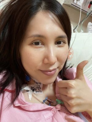 余苑綺辛苦抗癌8年。(圖/翻攝自余苑綺臉書) ▲余苑綺辛苦抗癌8年。(圖/翻攝自余苑綺臉書)