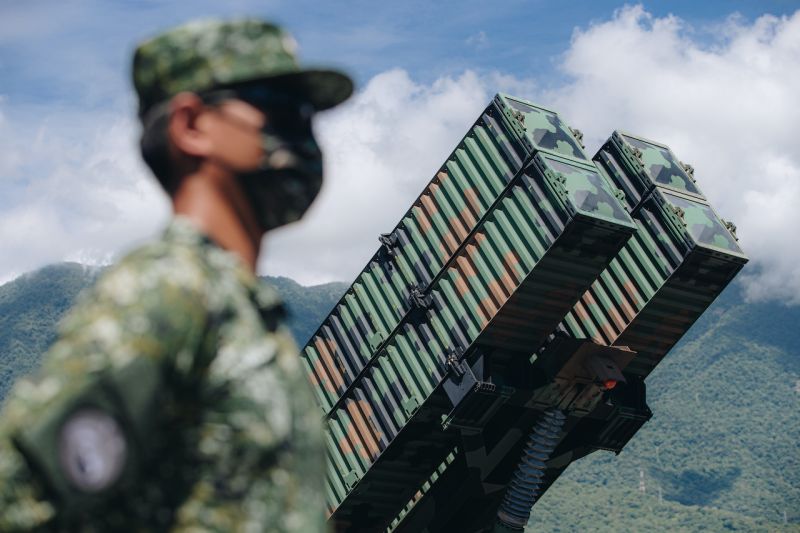 ▲天弓三型飛彈發射車。(圖/軍聞社)