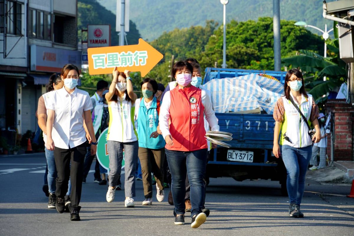 ▲民進黨南投縣長參選人蔡培慧，今展開「百里前行，南投升級」行腳。（圖／蔡培慧辦公室提供，2022.08.20）