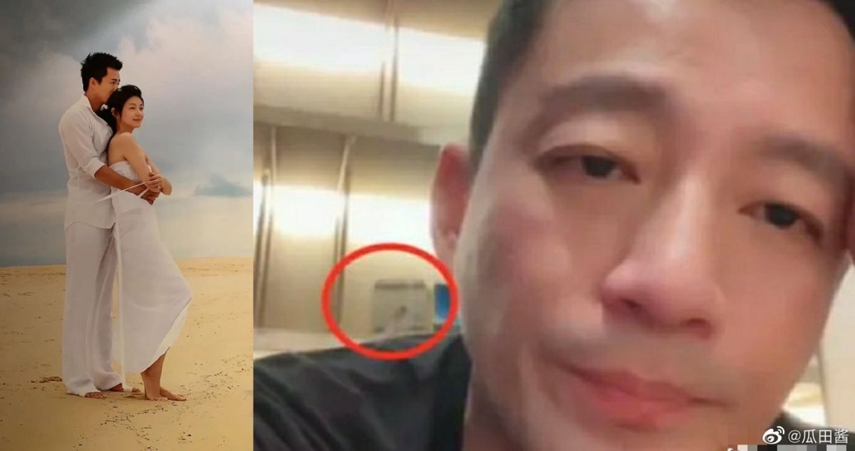 ▲汪小菲身後的照片，被眼尖粉絲認出是和大Ｓ的合照。（圖／翻攝汪小菲抖音）