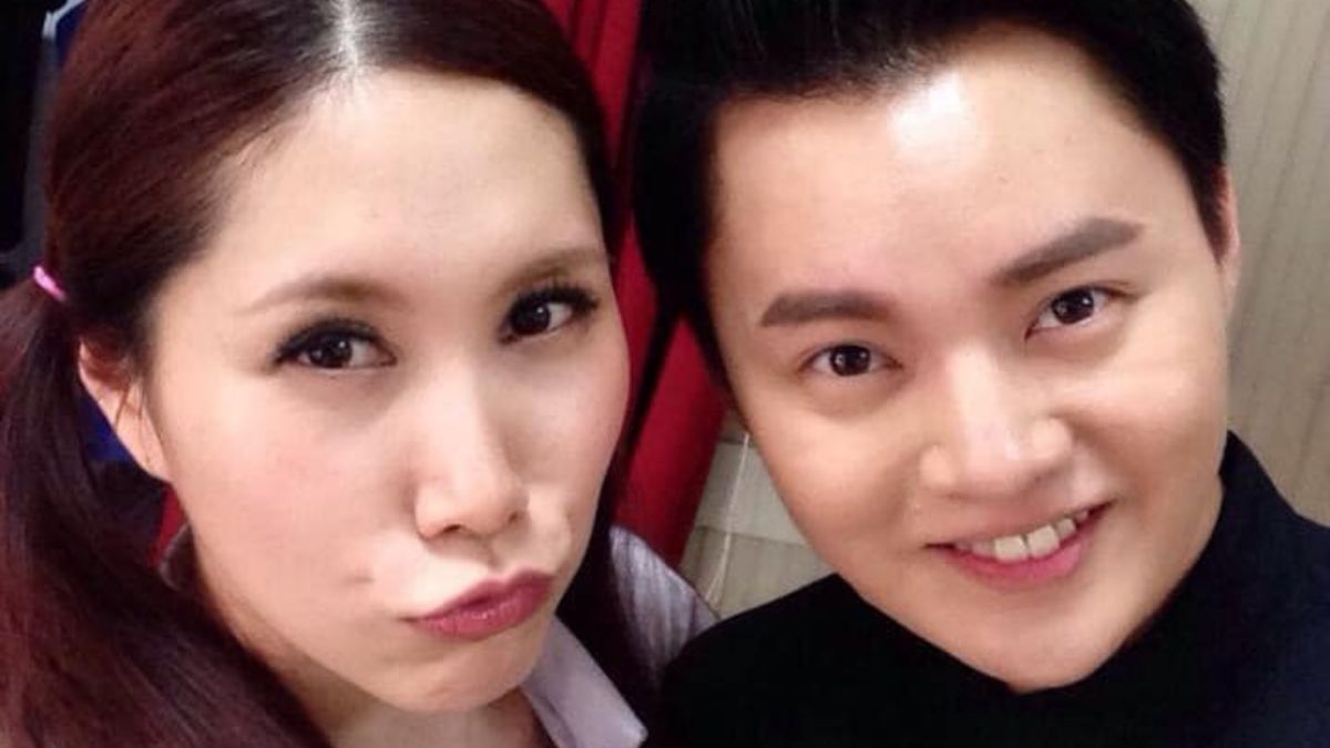 ▲余苑綺病逝，好友許富凱PO生前合影感嘆：「老天真的太不公平了！」（圖／許富凱臉書）