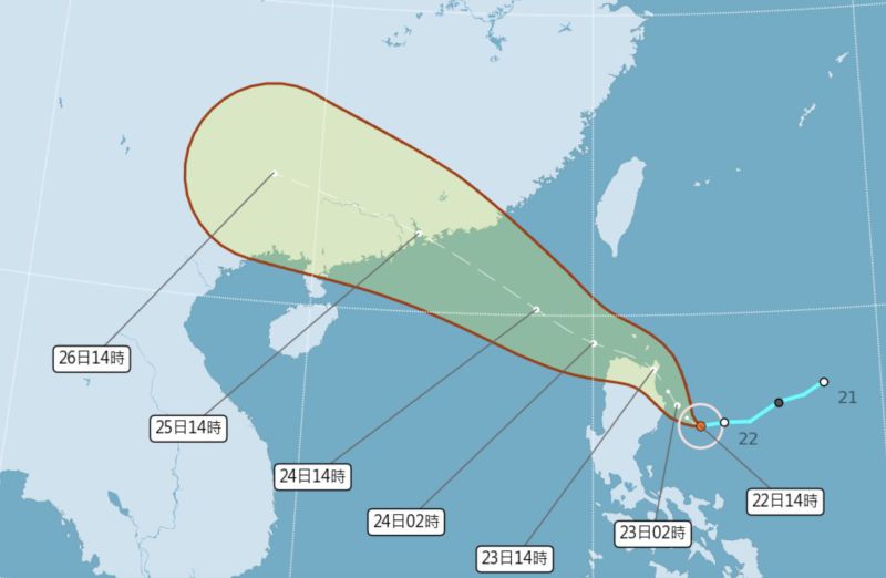 馬鞍颱風發海警機率低！明晚南部轉雨　2大降雨熱區曝光
