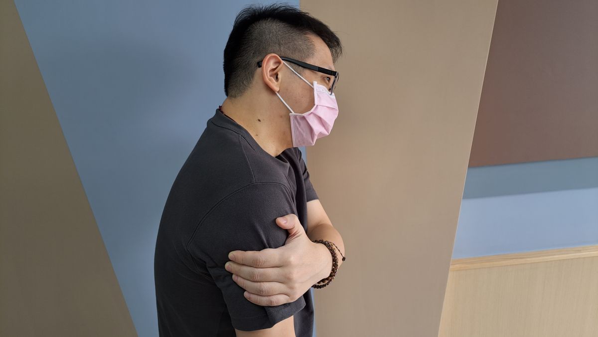 ▲部北復健科主任葉圜叡表示，疫苗注射後產生無法緩解的肩部疼痛案例不少，建議早期檢查早期治療。（圖／部北提供）