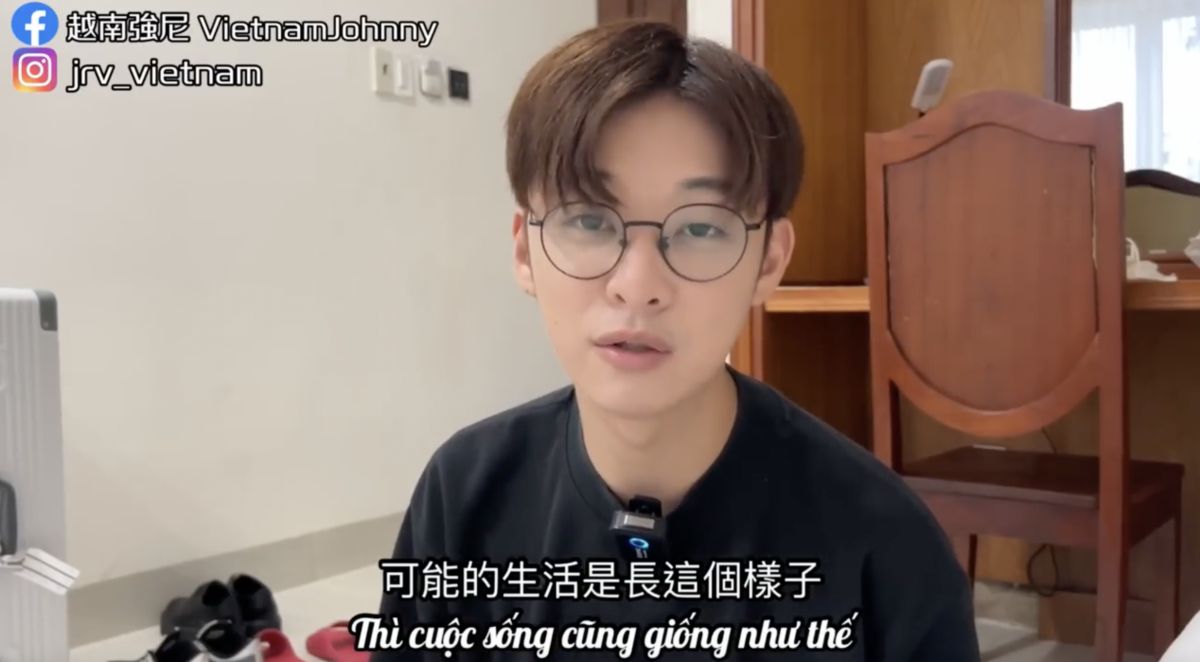 ▲在越南外派多年的強尼。（圖／翻攝自影片）
