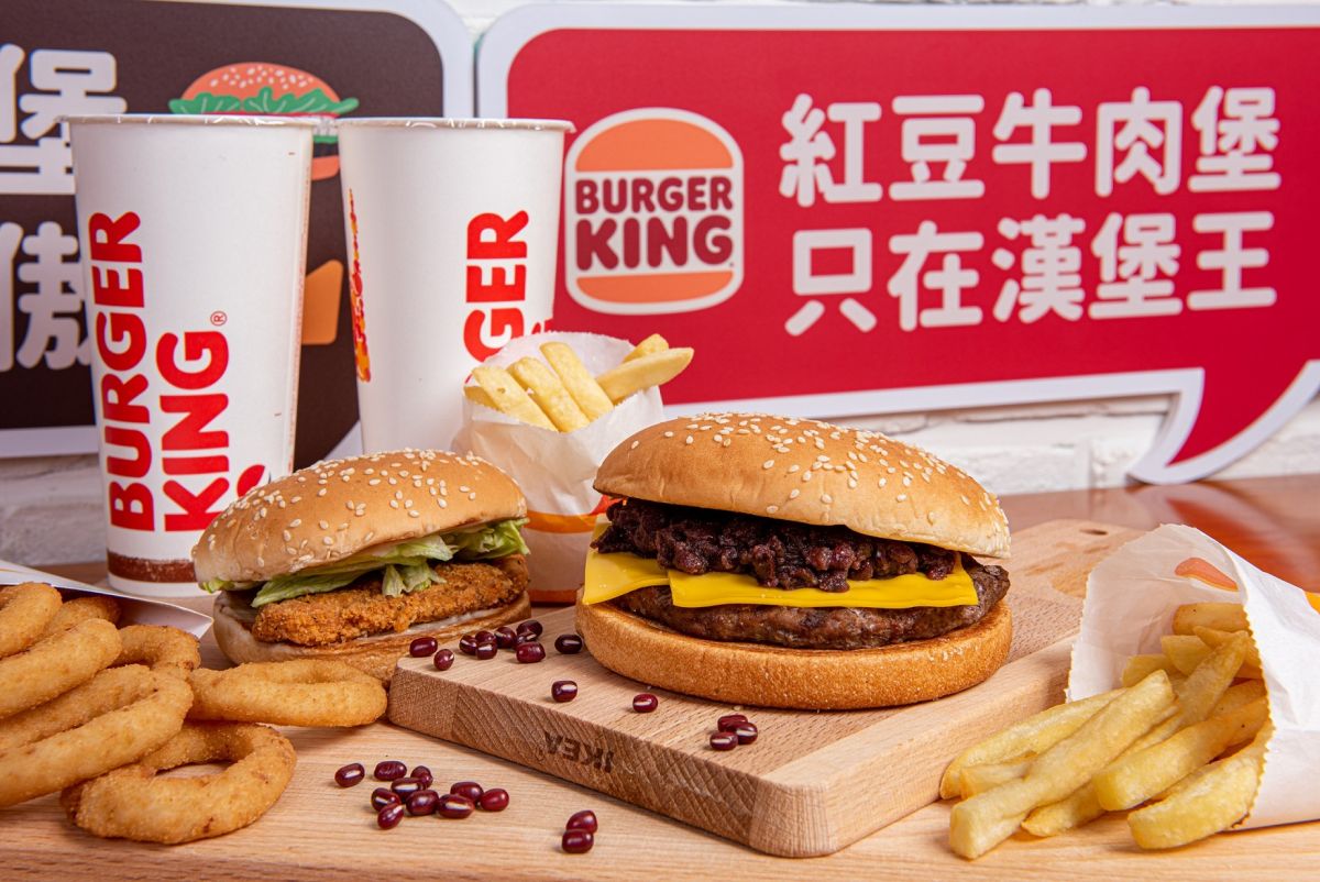 ▲萬丹紅豆豪華餐已於部份門市試賣，農委會主委陳吉仲曝將推至全國。（圖／漢堡王提供）